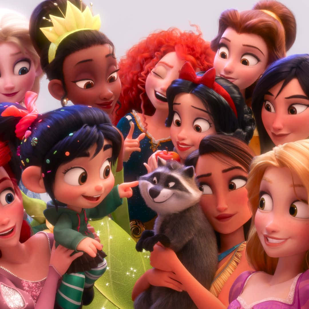 Princesses In Ralph Breaks The Internet Background