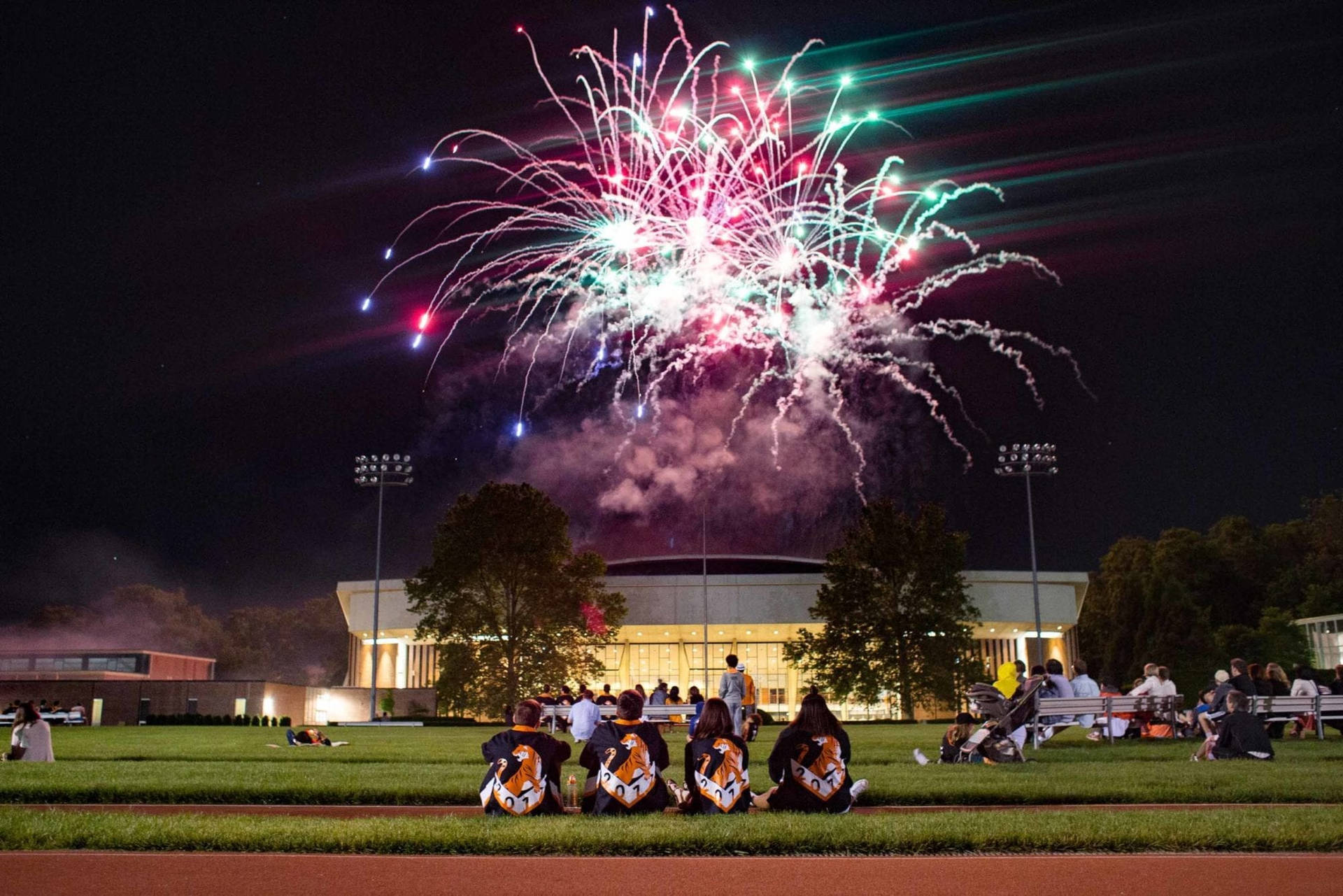 Princeton University Firework Display Background