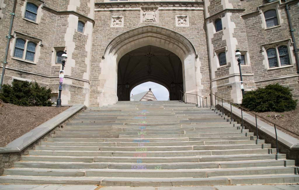 Princeton University Hall Staircase Background