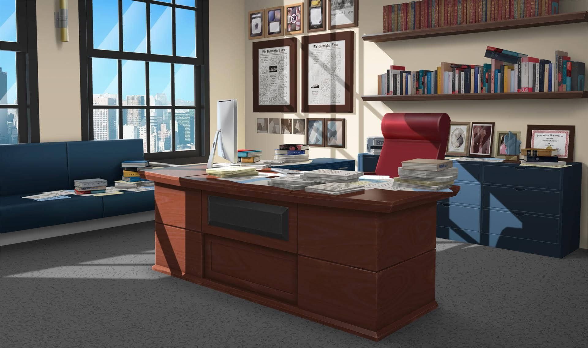 Principal Zoom Background Office