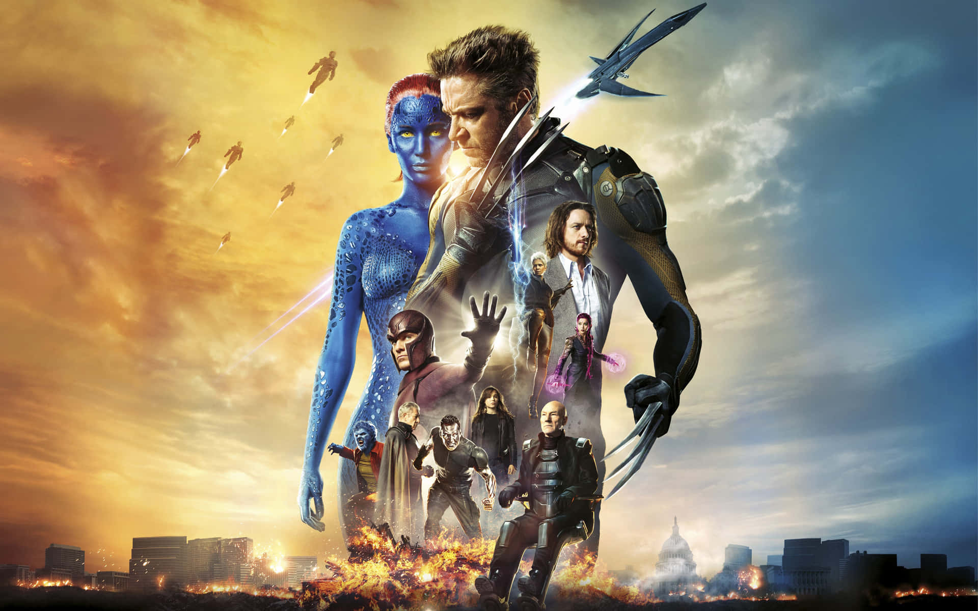 Prior Premiere X-men Movie Poster Background