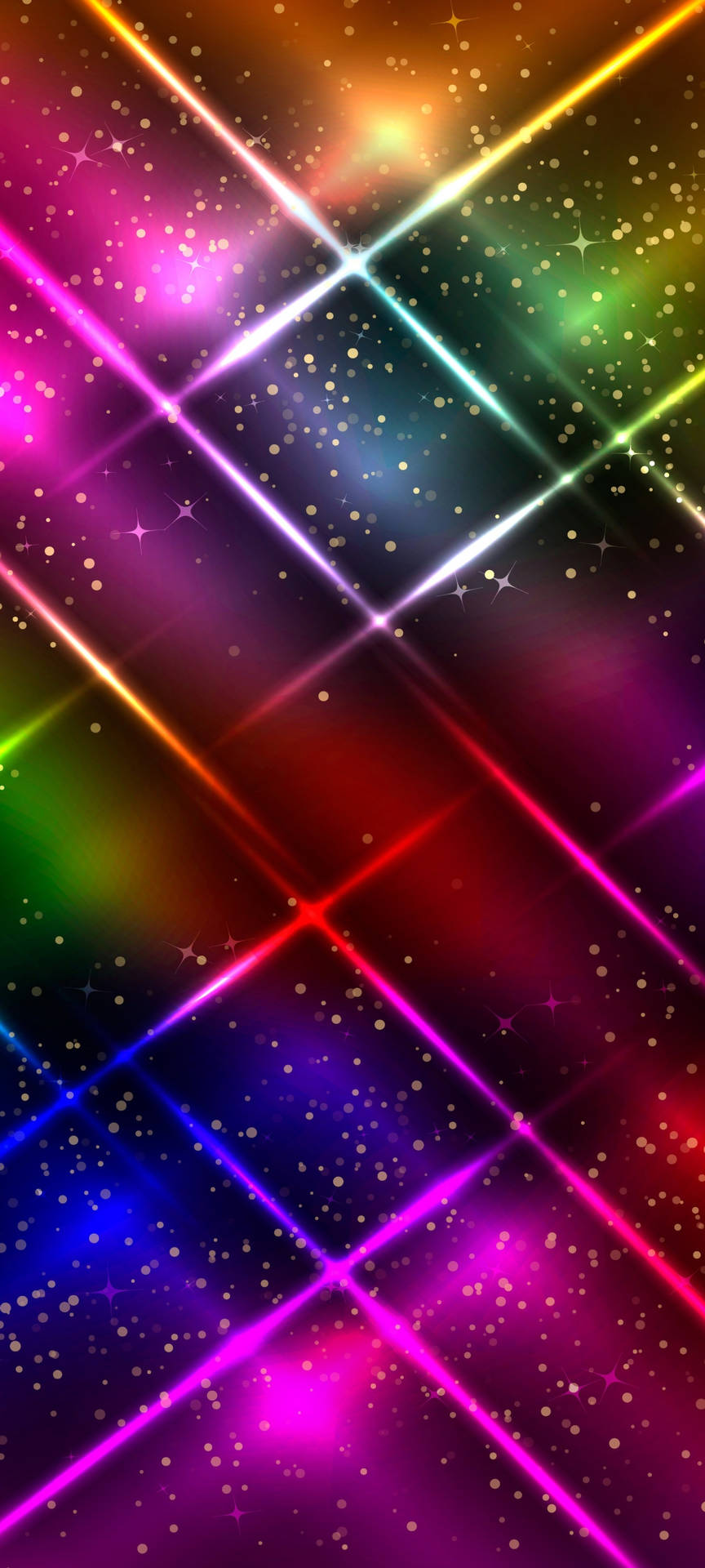 Prismatic Galaxy Space Phone Background
