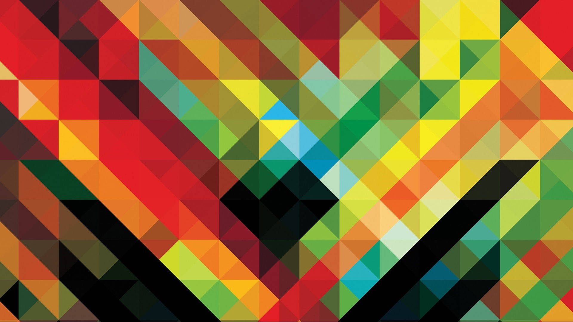 Prismatic Triangles Cool Pattern Background