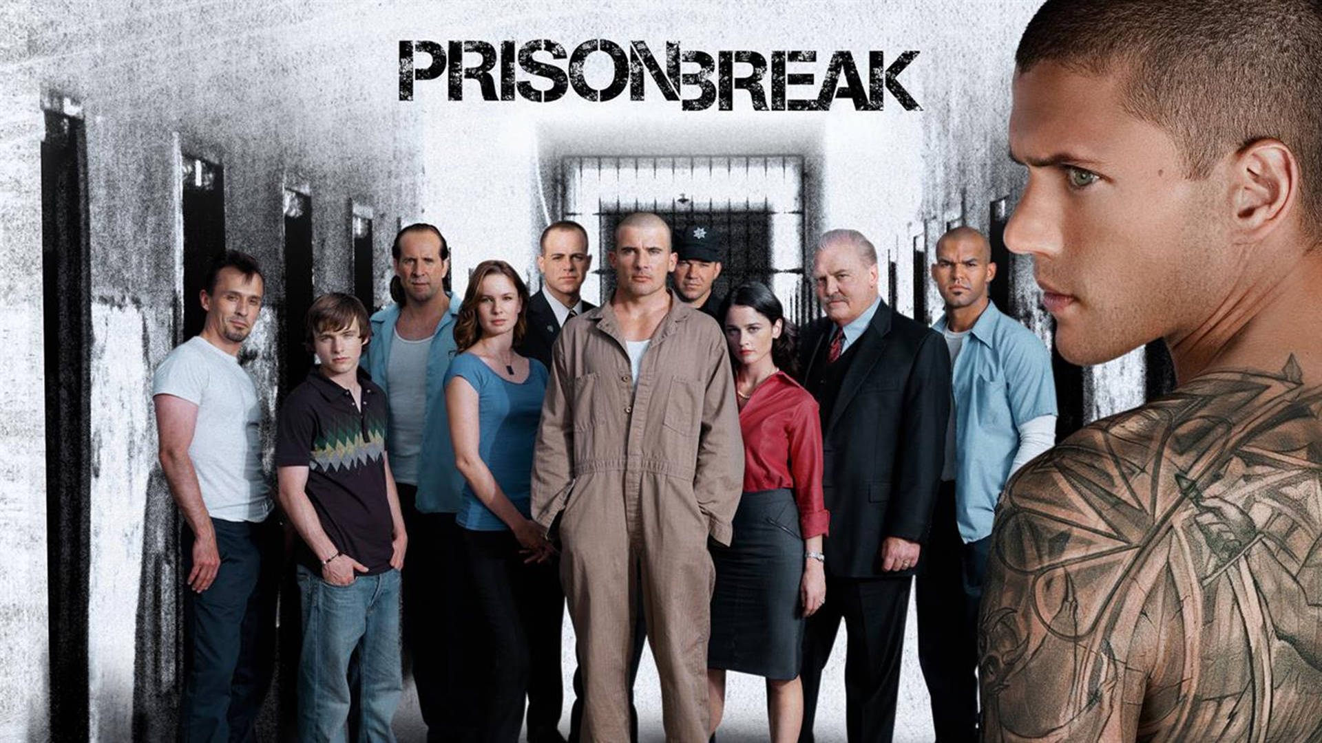Prison Break Major Characters Cover Background