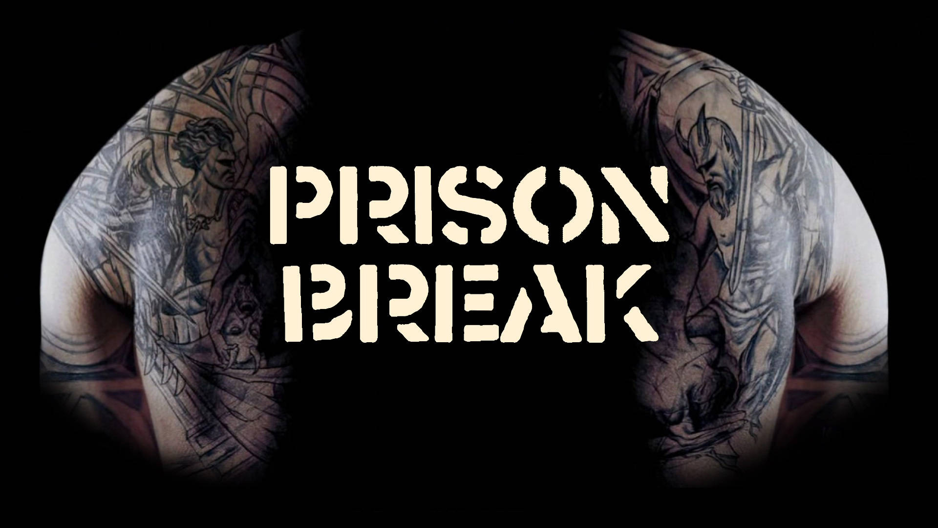 Prison Break Title Logo Minimalist Background