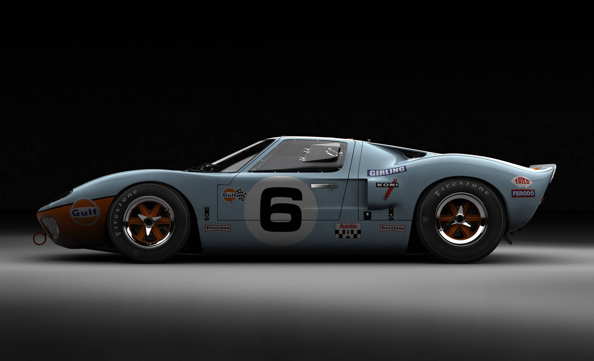 Pristine 1969 Ford Gt40 - An Icon Of Classic Automotive Excellence Background