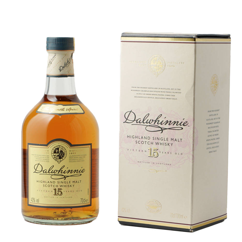 Pristine Bottle Of Dalwhinnie 15-year-old Scotch Whisky Background