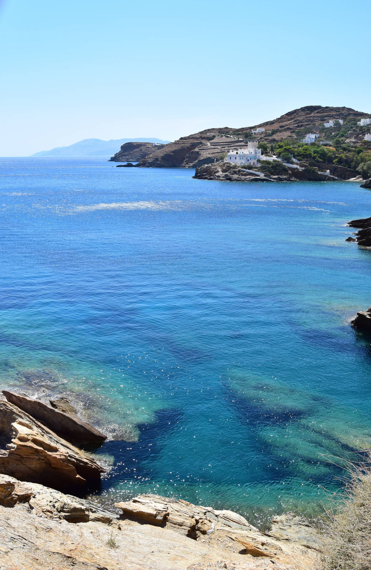 Pristine Island Greece Ios 13 Background