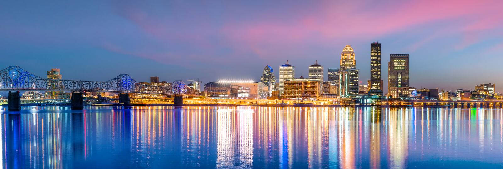 Pristine Waters Fronting Louisville Skyline