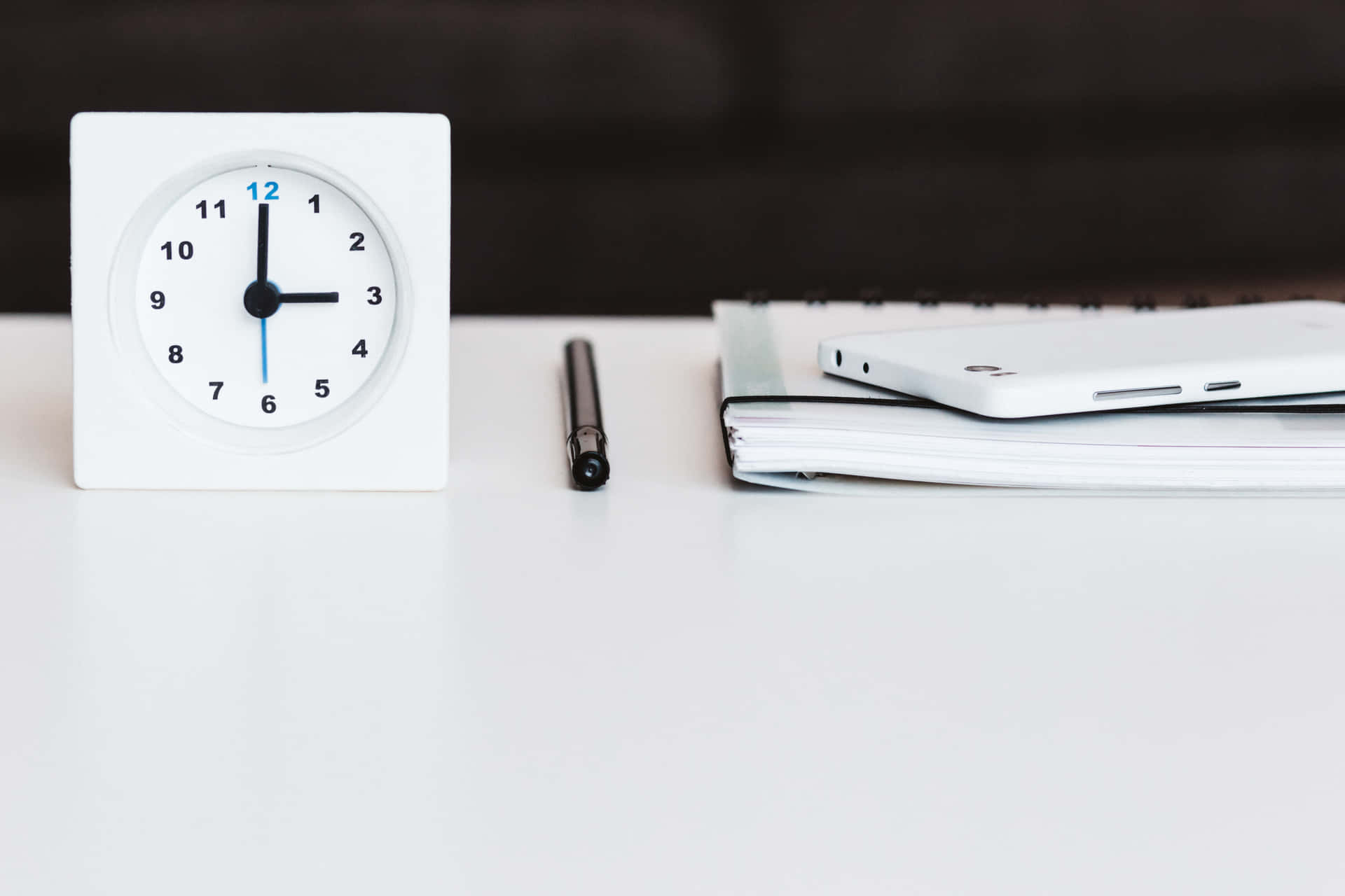 Pristine White Table Top Background