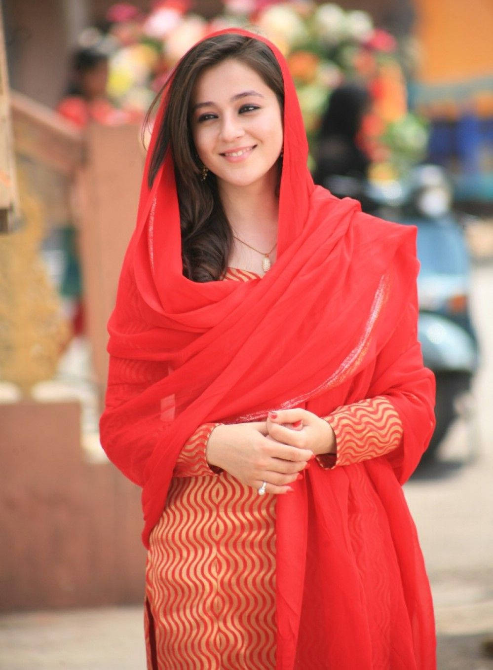 Priyal Gor Hijab Girl In Red