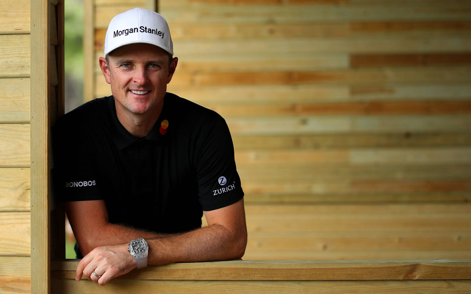 Pro Golfer Justin Rose Flashing A Winning Smile