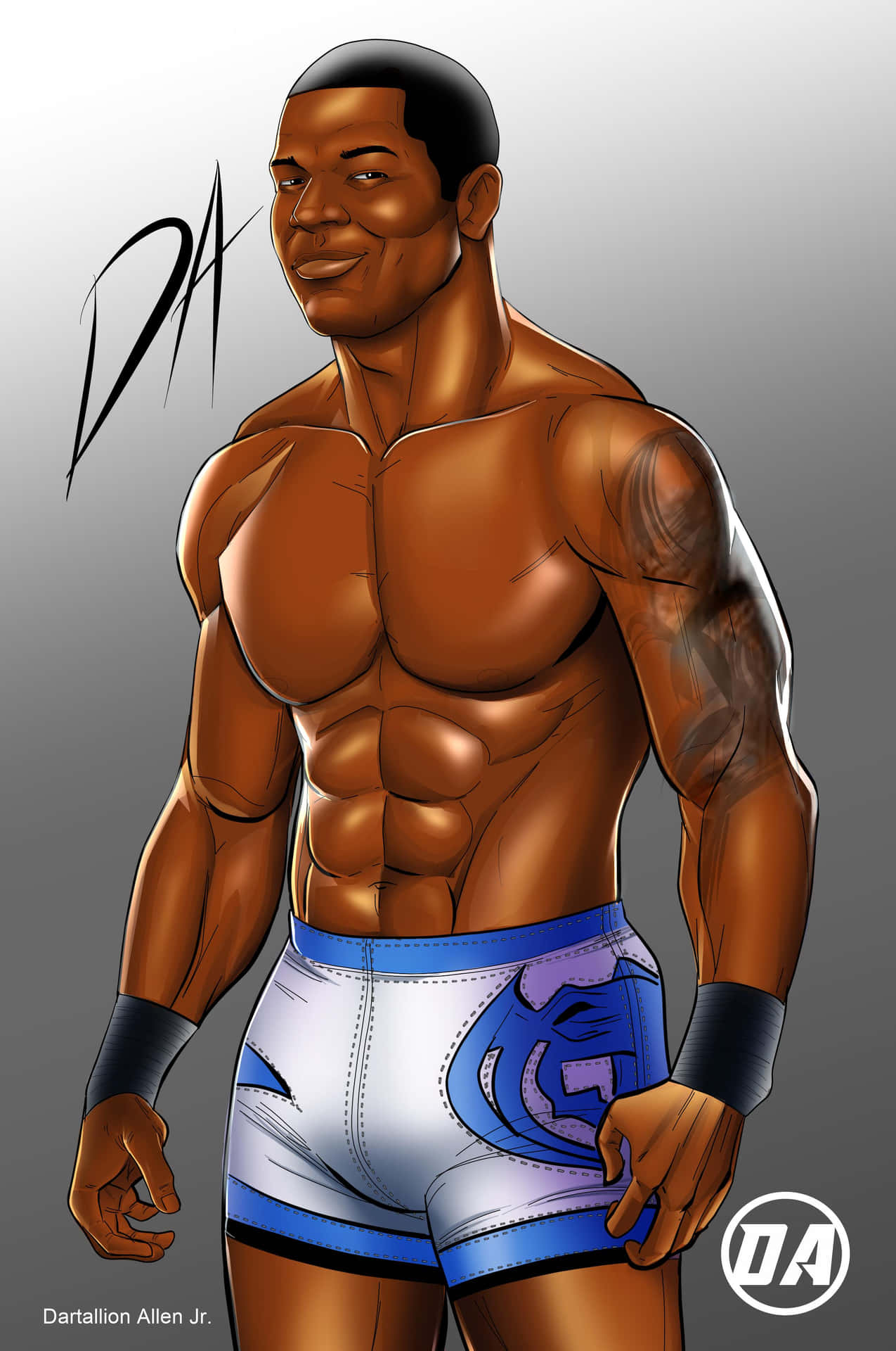 Pro Wrestler Shelton Benjamin In Action Background