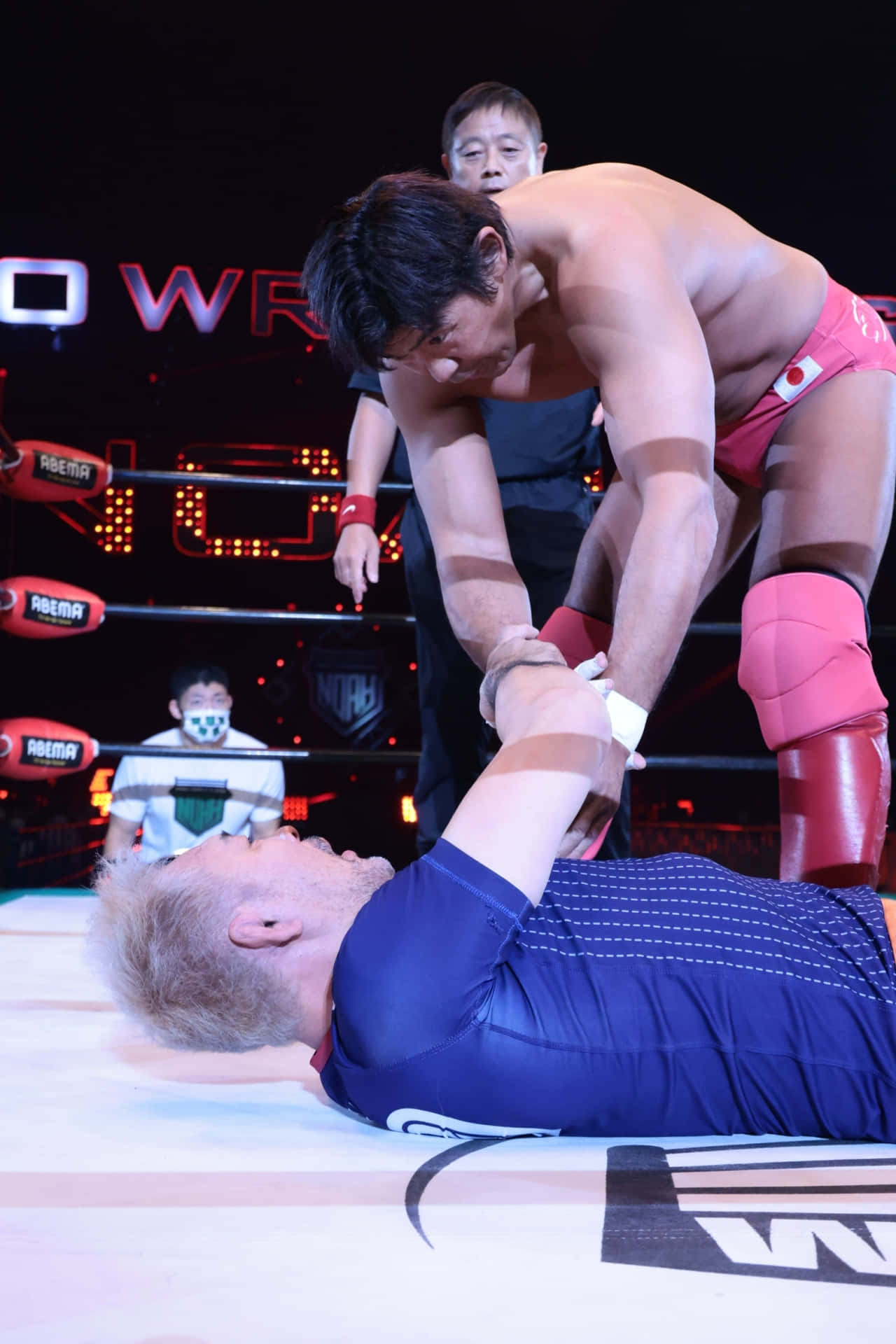 Pro Wrestling Match Action Background