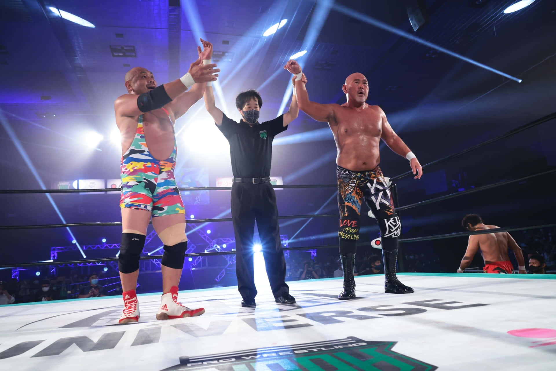 Pro Wrestling Victory Celebration Background