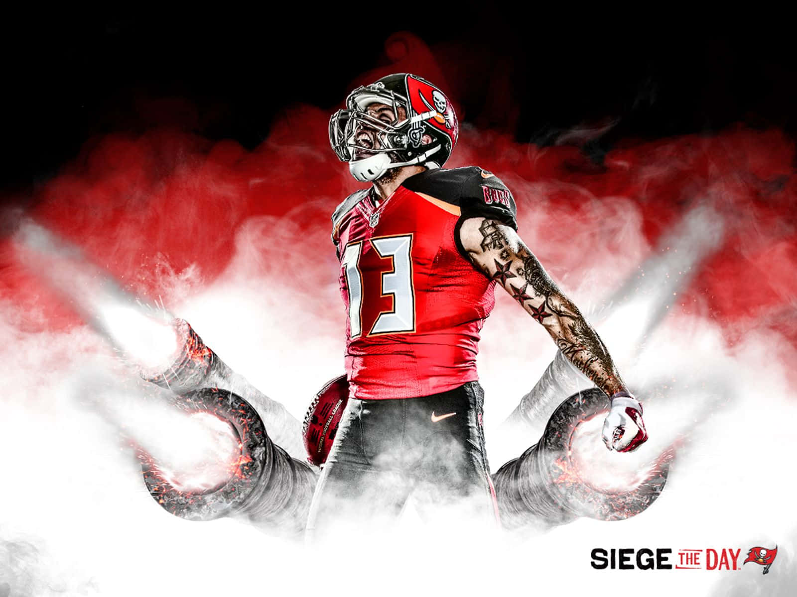 Professional American Football Player Mike Evans Background