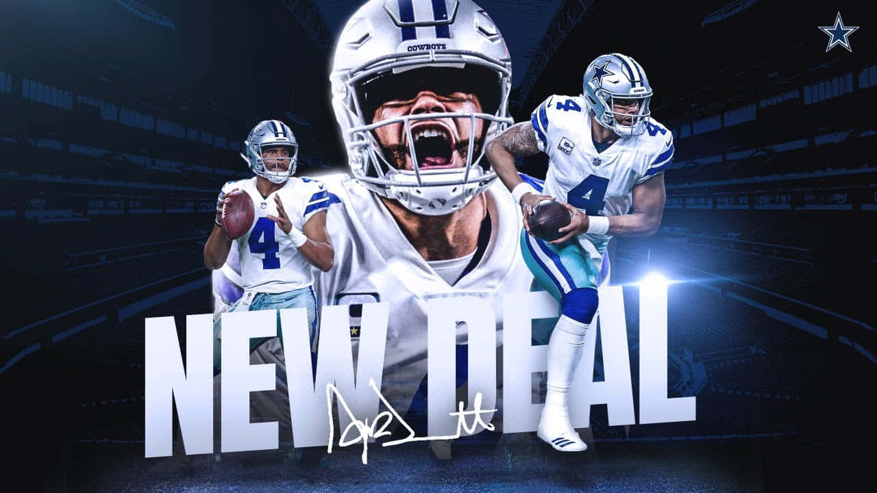 Professional American Football Players From The Dallas Cowboys Team Background