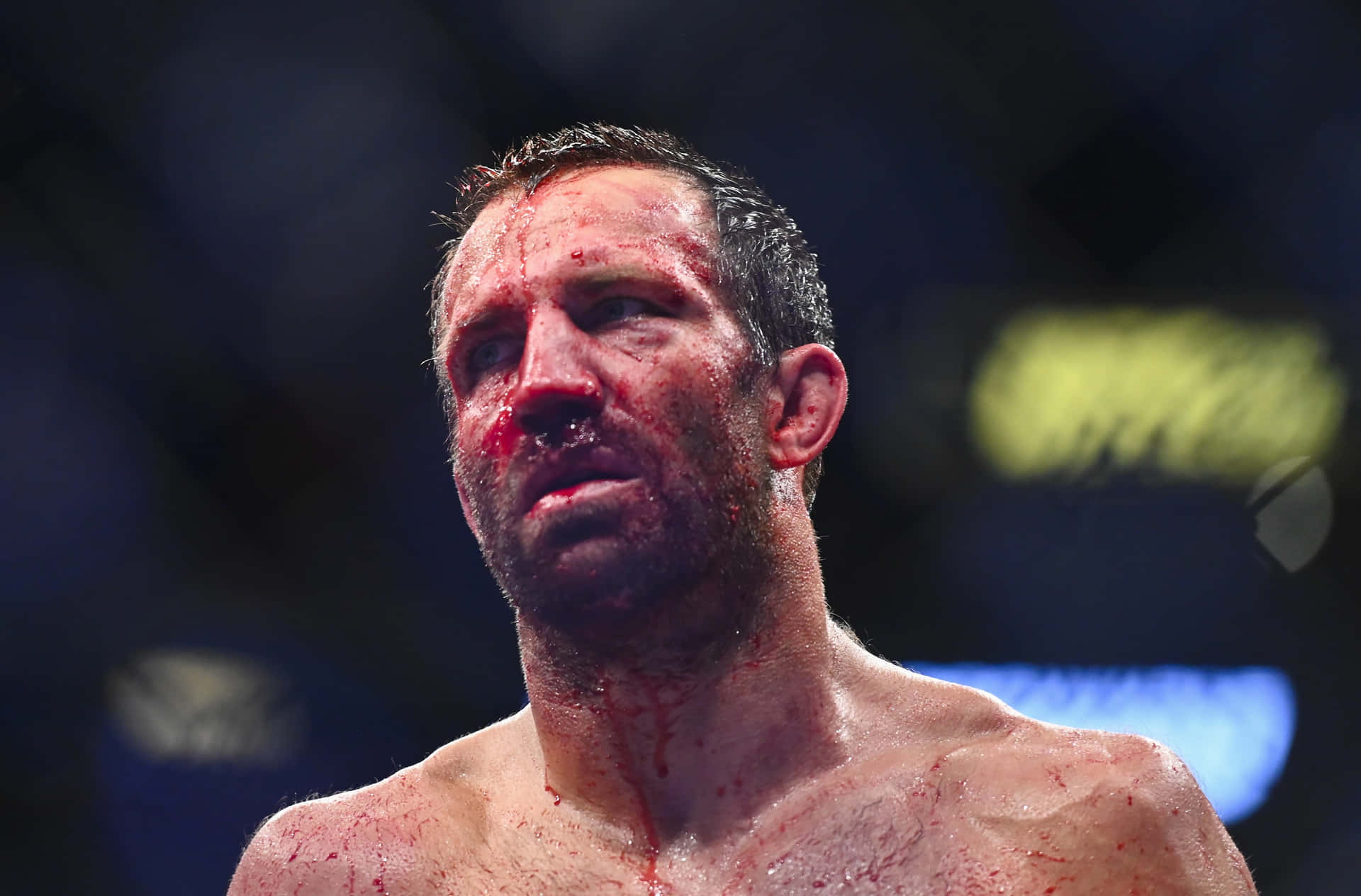 Professional Athlete Luke Rockhold Ufc 278 Tight Shot Background