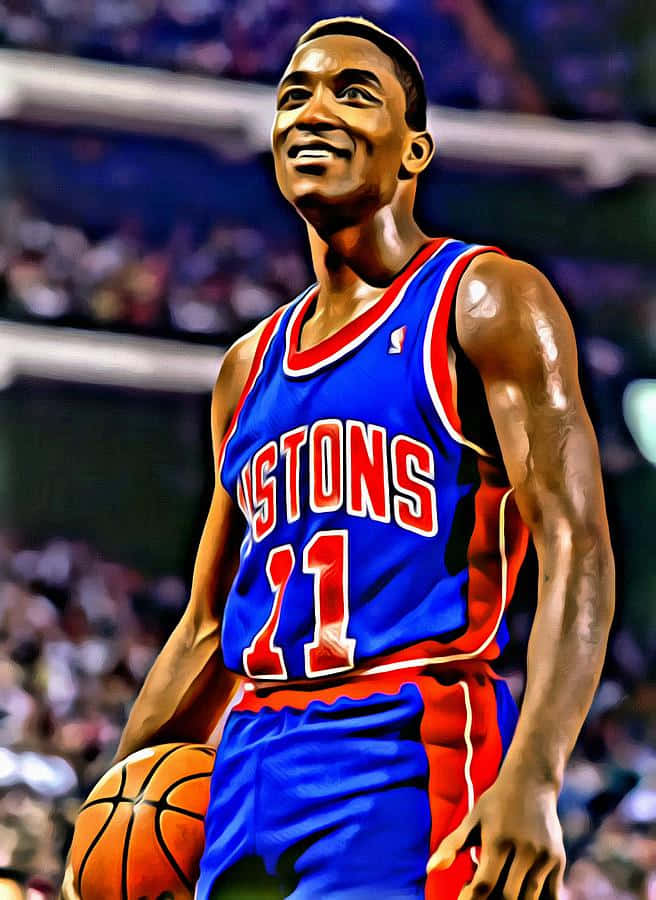 Professional Basketball Player Isiah Thomas Detroit Pistons Background