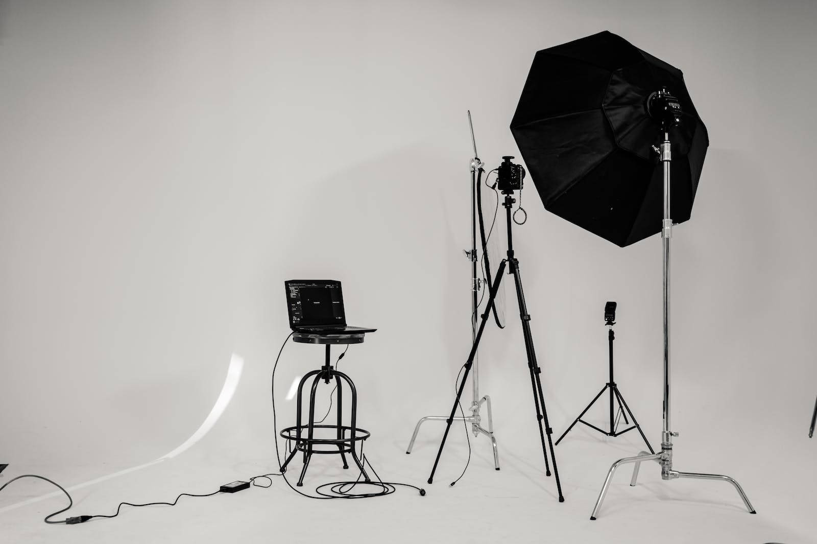 Professional Empty Photography Studio Background