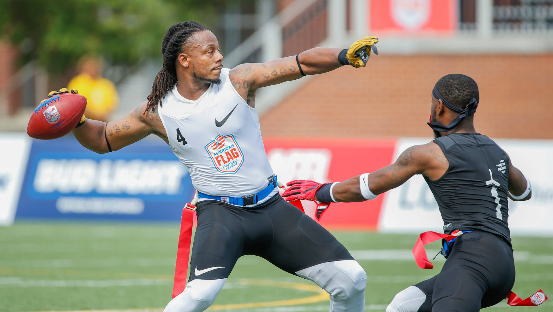 Professional Flag Football Athlete Darius Davis Background