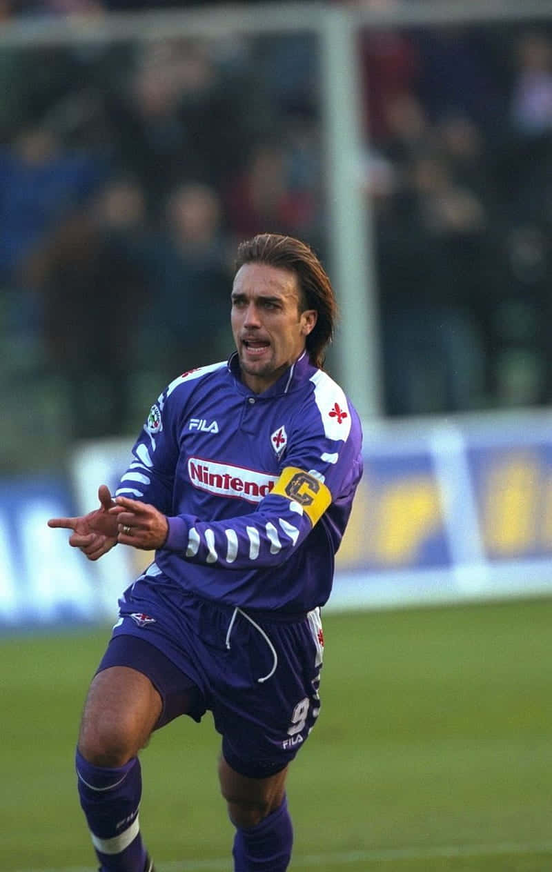 Professional Football Player Gabriel Batistuta Background