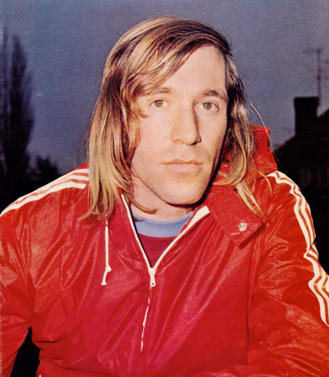 Professional Football Player Günter Netzer Retro Background