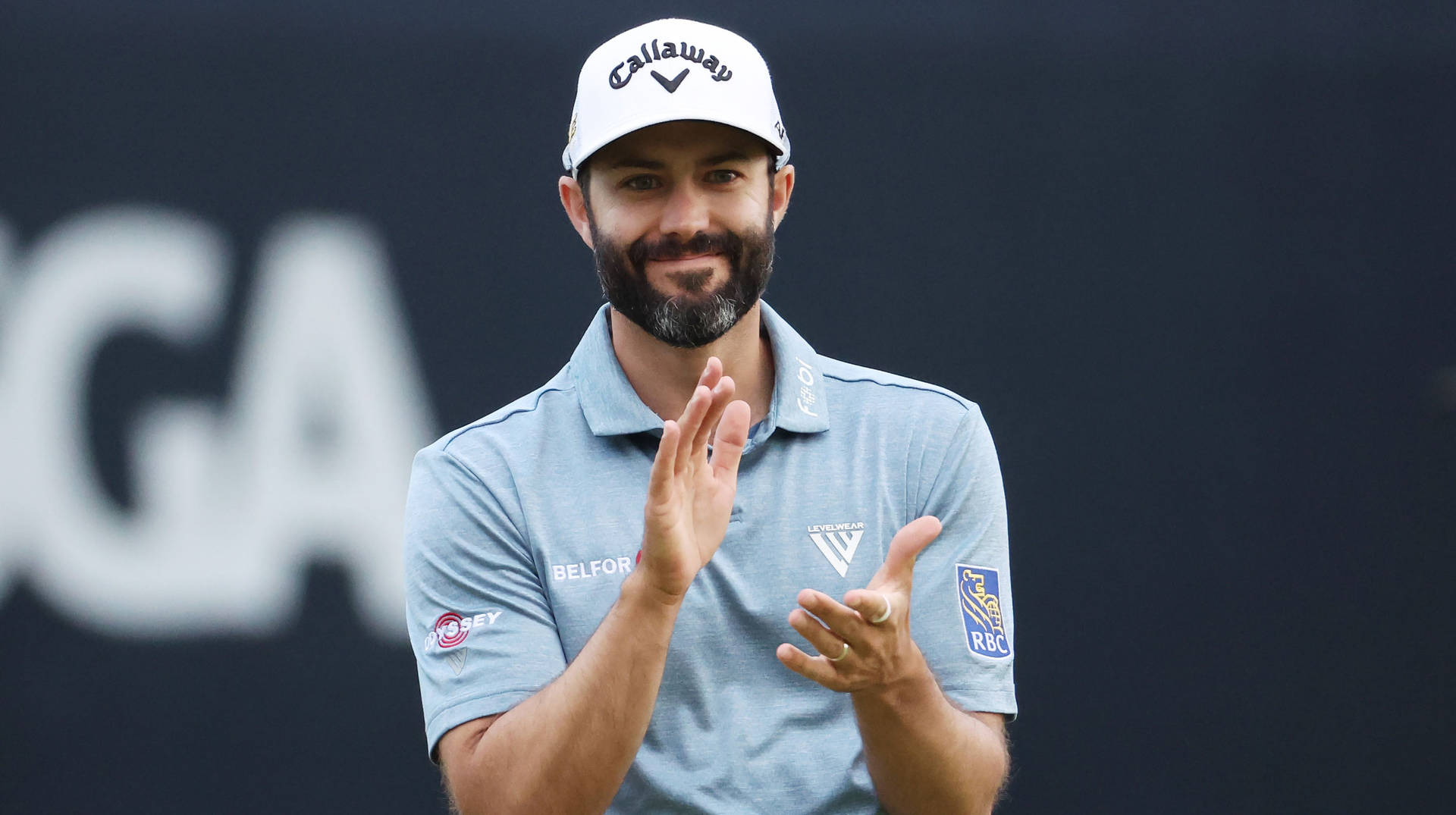 Professional Golfer Adam Hadwin Swinging For Victory