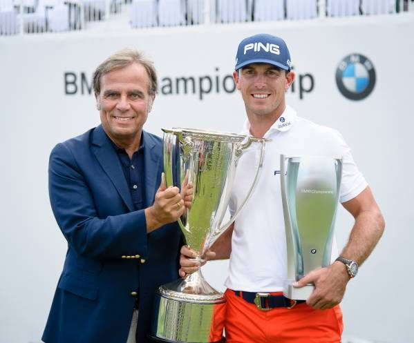 Professional Golfer Billy Horschel In Action During A Tournament