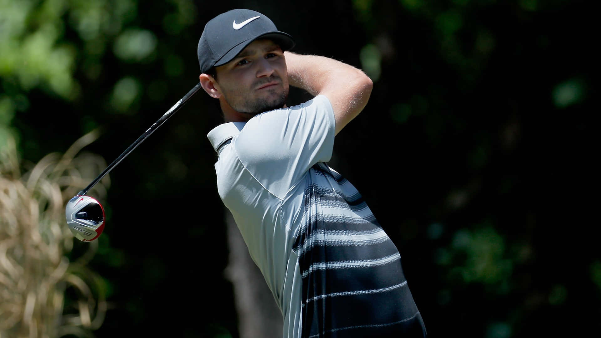Professional Golfer Kyle Stanley Sporting Black Nike Gear Background