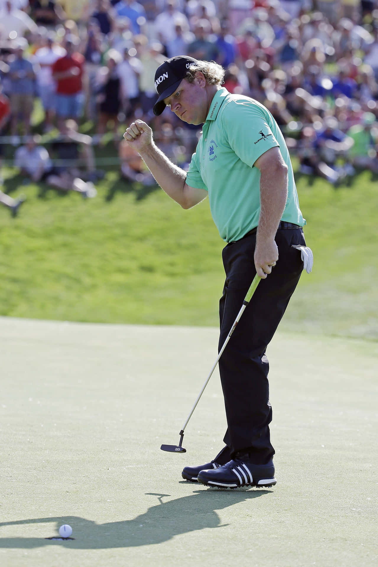 Professional Golfer William Mcgirt Focused On His Shot Background