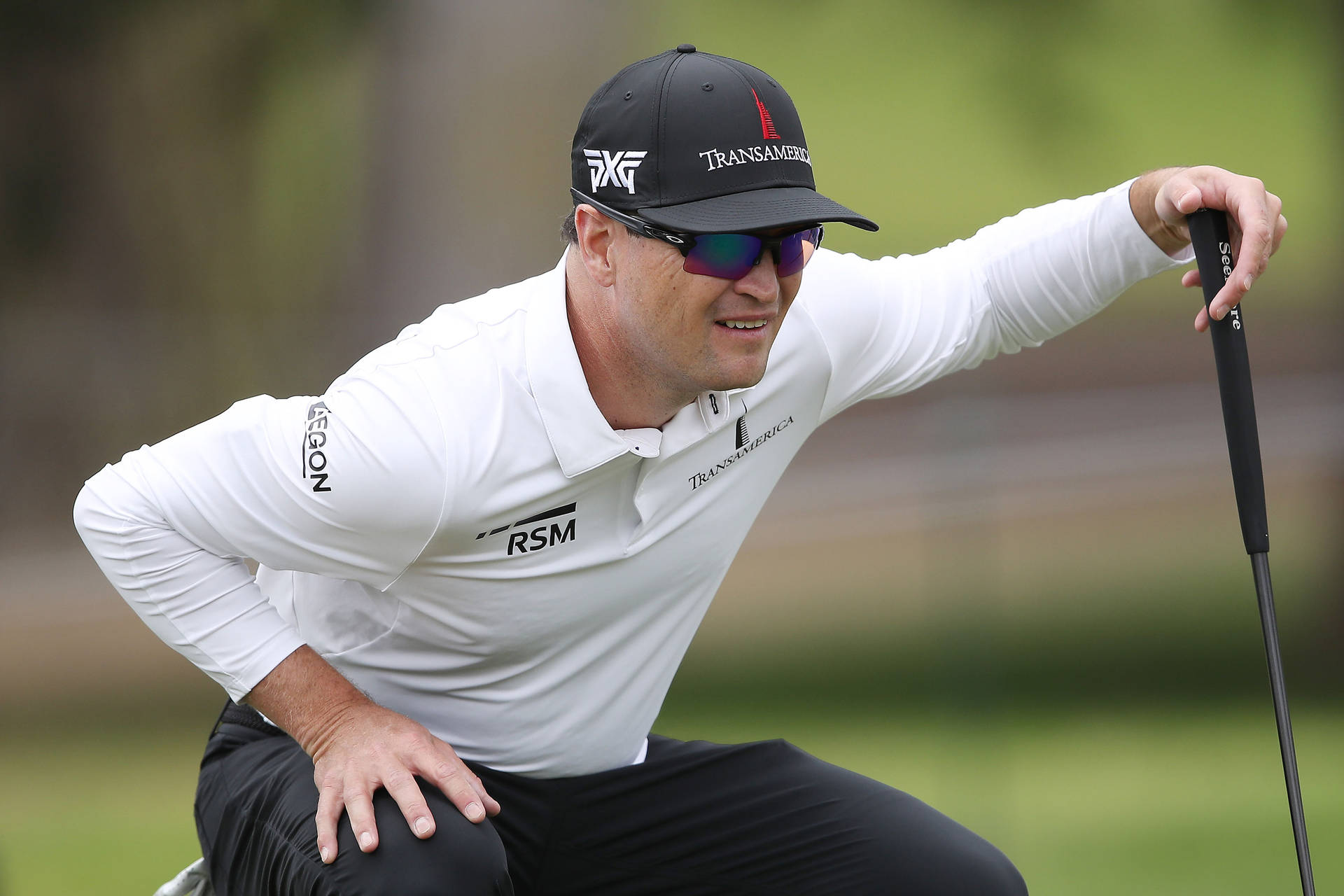 Professional Golfer Zach Johnson Laser-focused On The Game Background