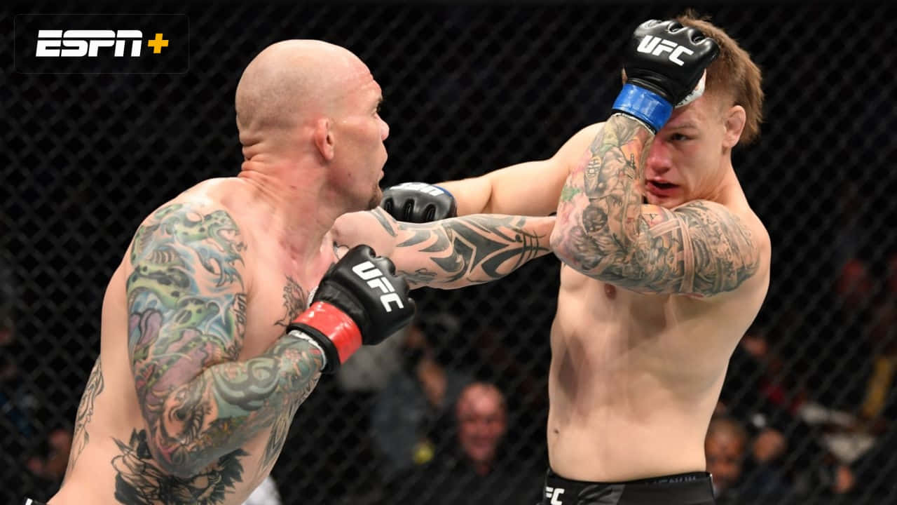 Professional Mma Fighter, Jimmy Crute In-action Background