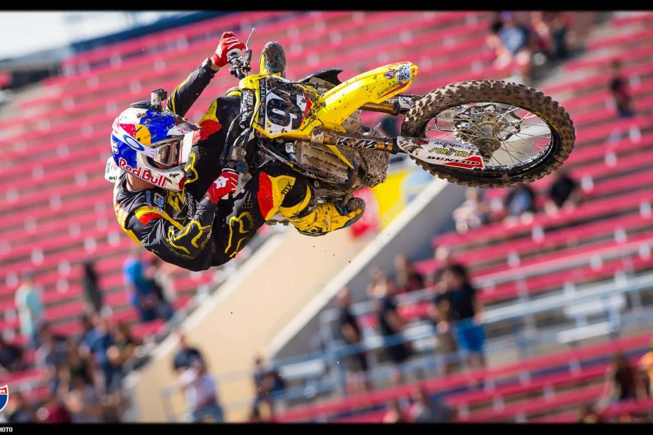 Professional Motocross Rider Ken Roczen Taking A Speed Turn