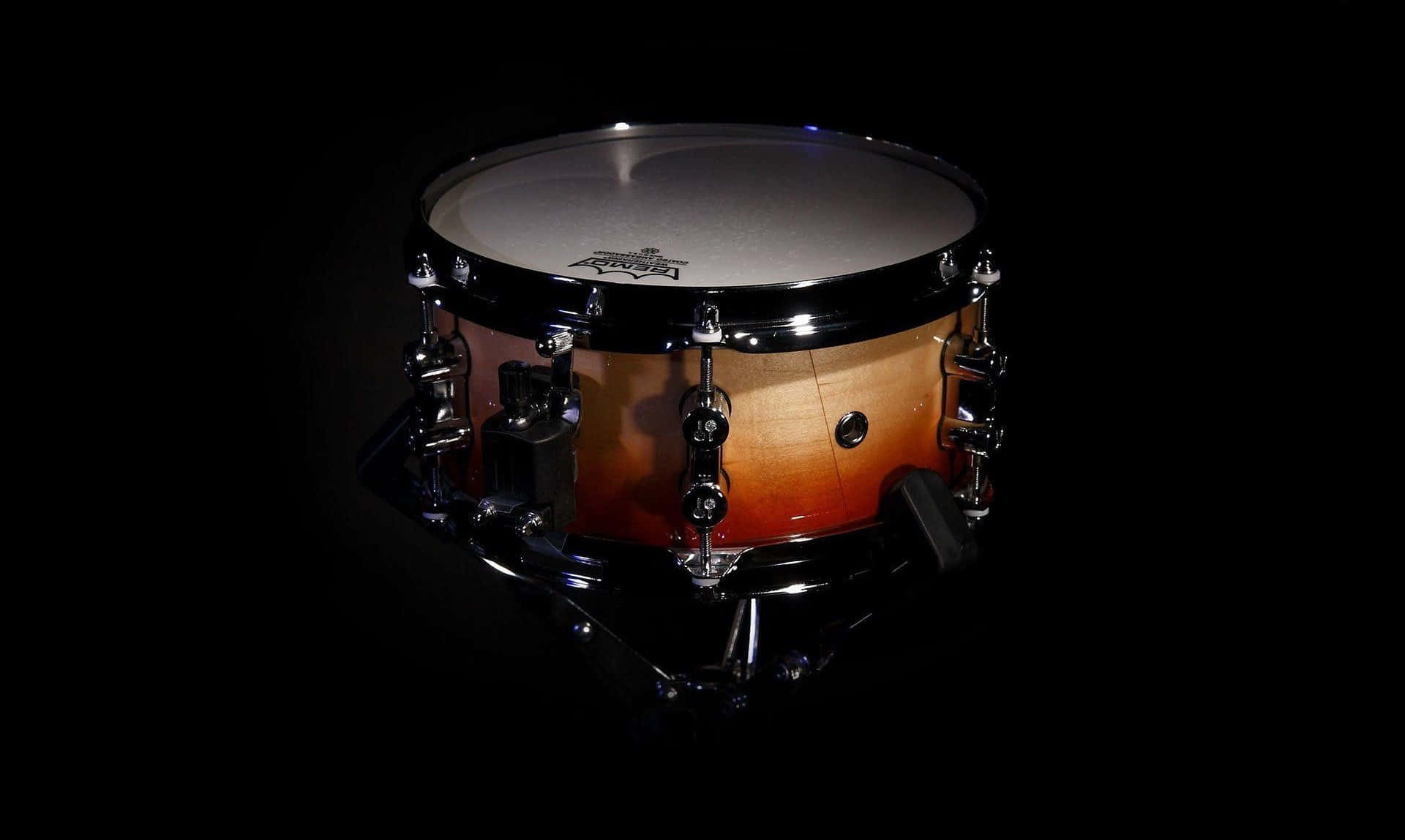 Professional Snare Drum Dark Background Background