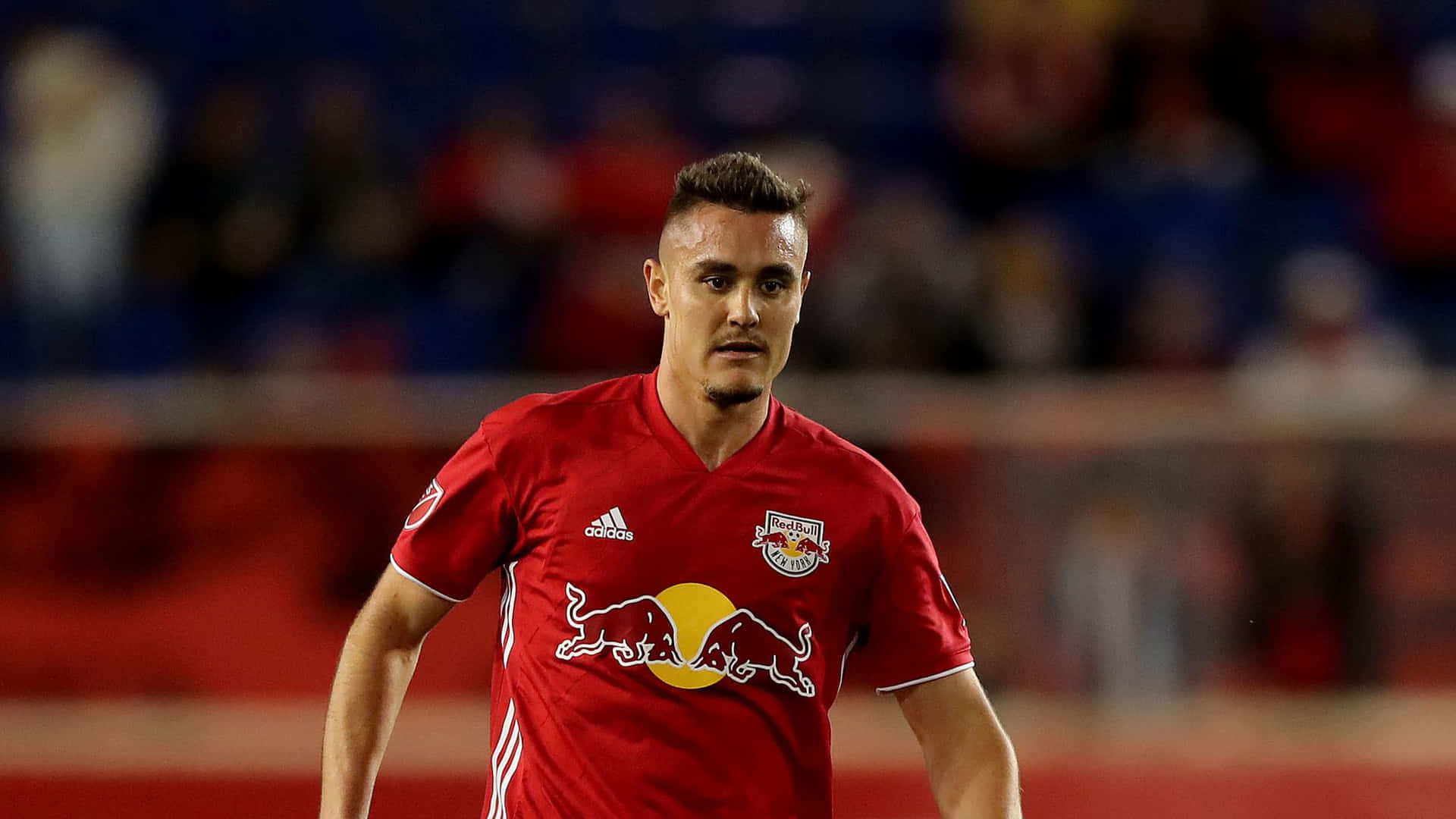 Professional Soccer Player Aaron Long Against Minnesota United Background