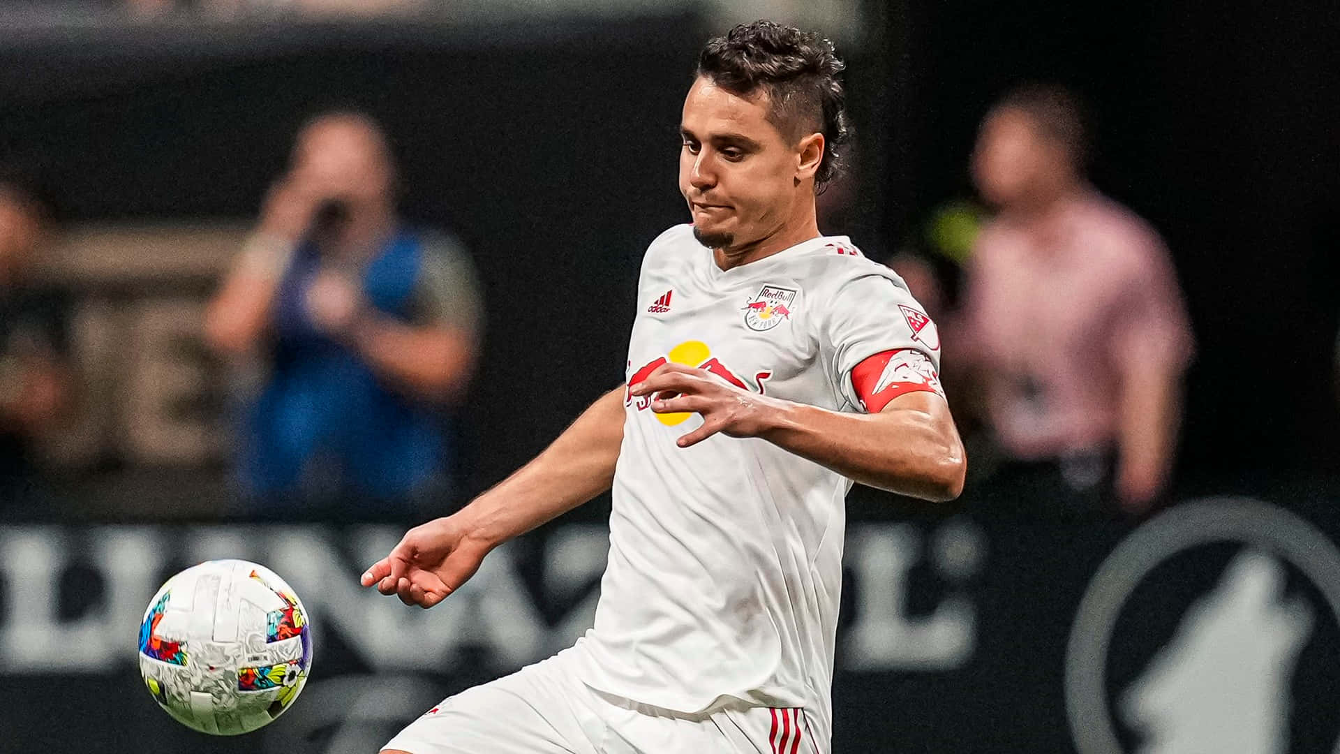 Professional Soccer Player Aaron Long New York Red Bulls Background