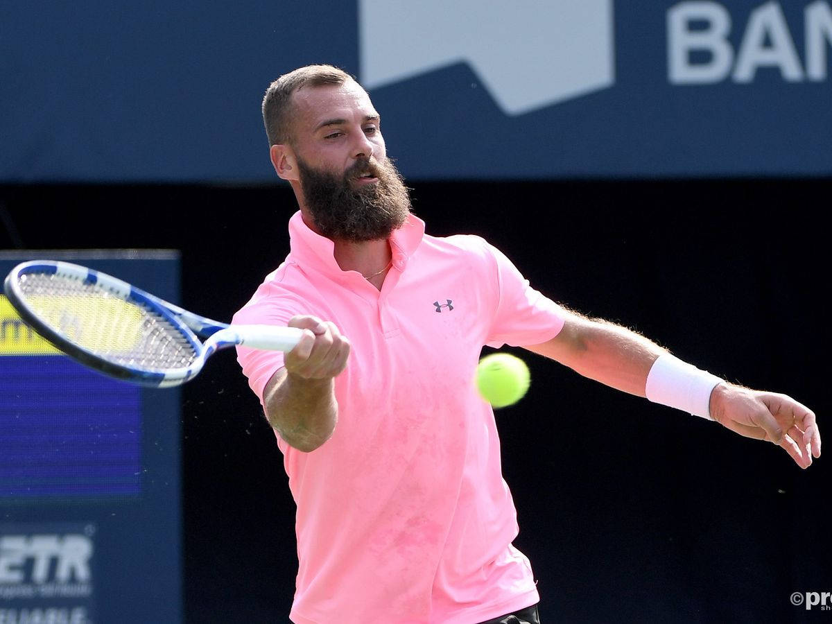 Professional Tennis Player Benoit Paire In Neon Pink