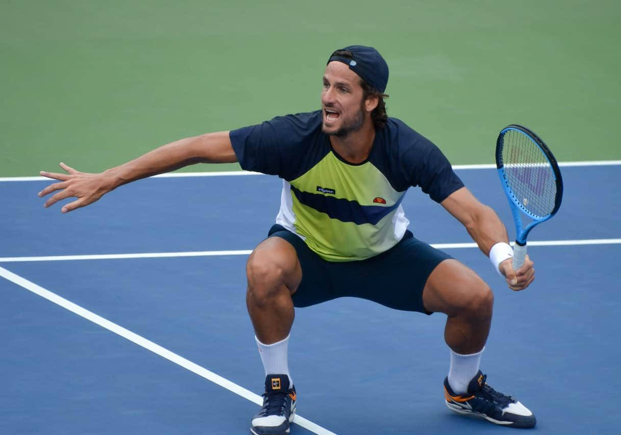 Professional Tennis Player Feliciano Lopez Us Open Background