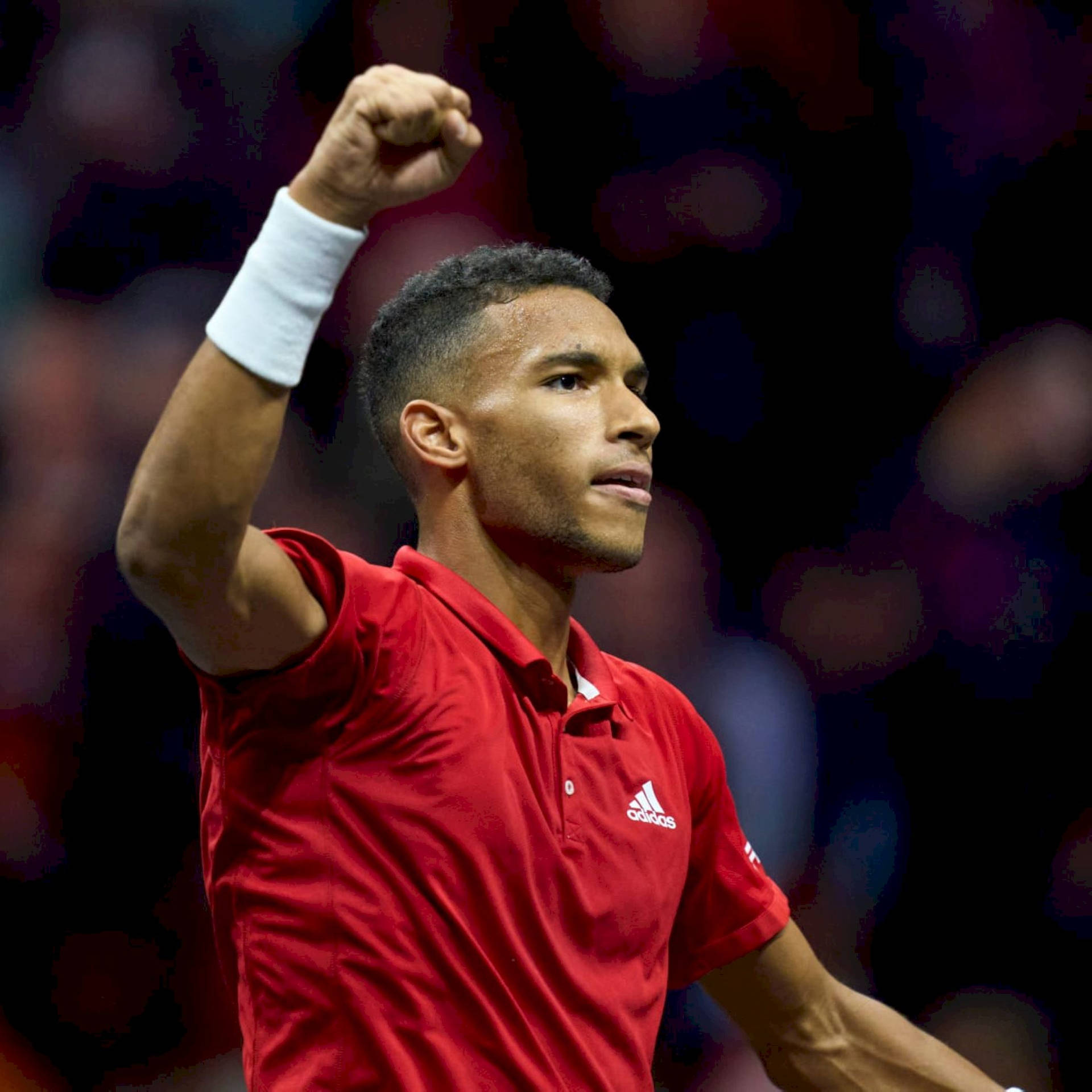 Professional Tennis Player Felix Auger Aliassime In Action