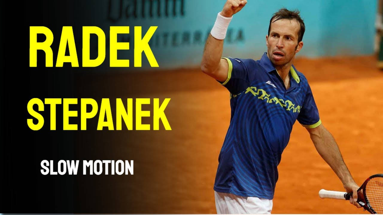 Professional Tennis Player, Radek Stepanek With A Clenched Fist In A Match Background