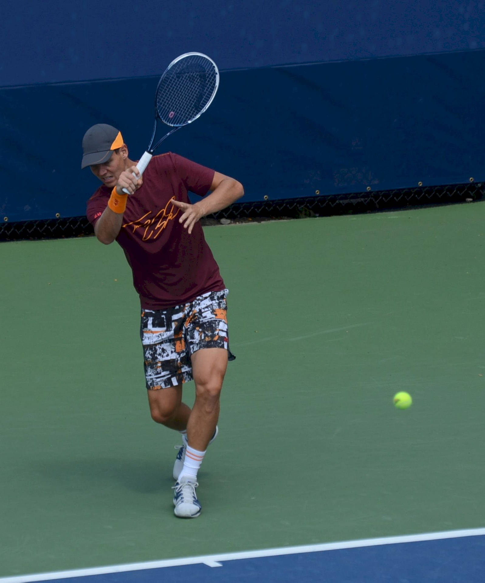 Professional Tennis Player Tomas Berdych In Action