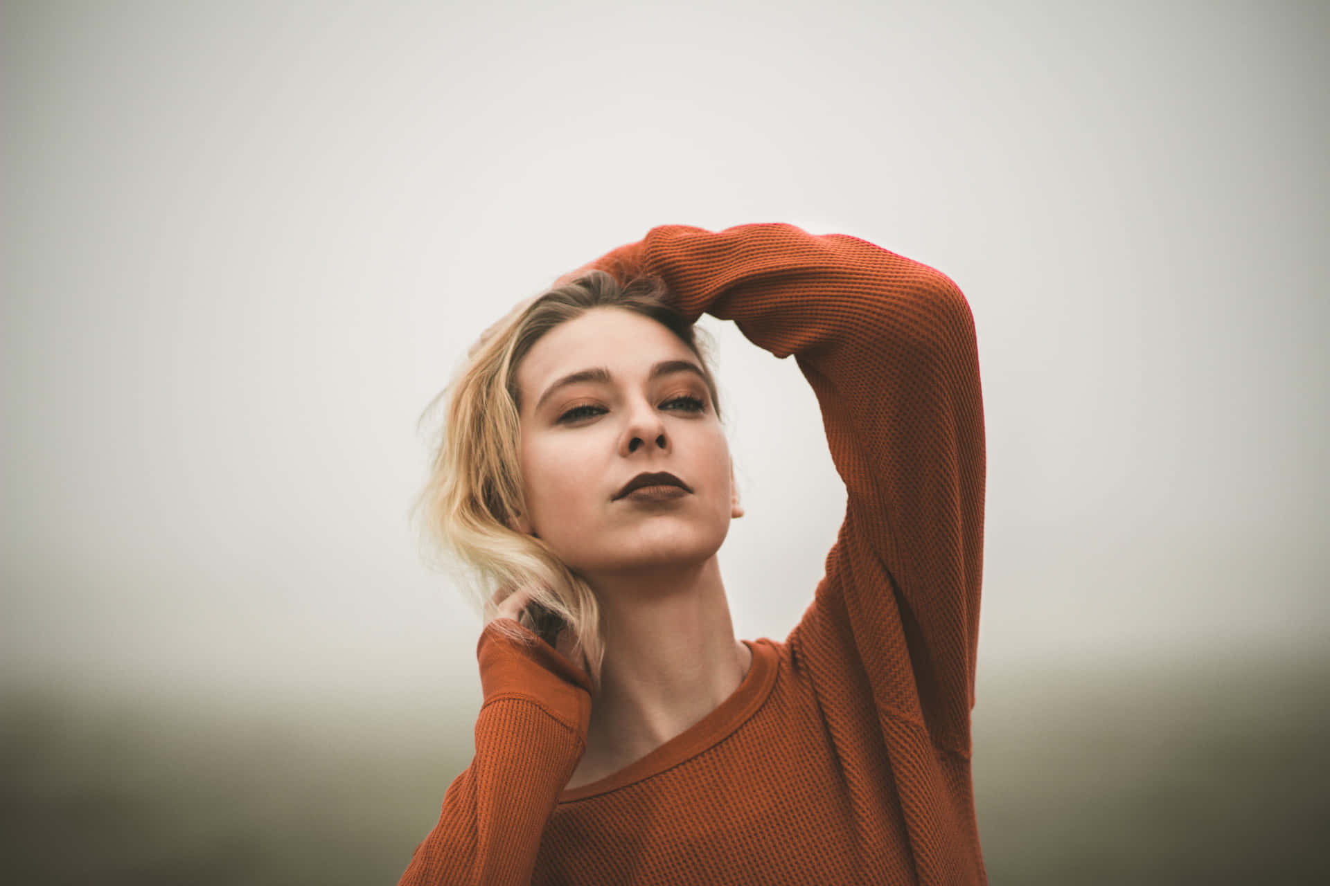 Professional Woman Feeling Overwhelmed Background