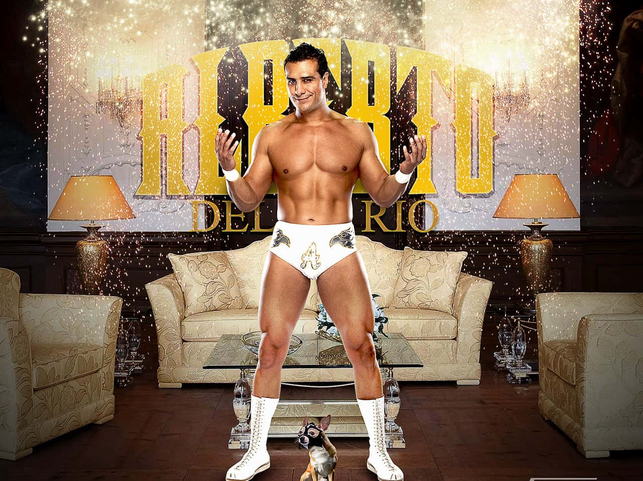 Professional Wrestler Alberto Del Rio In Action