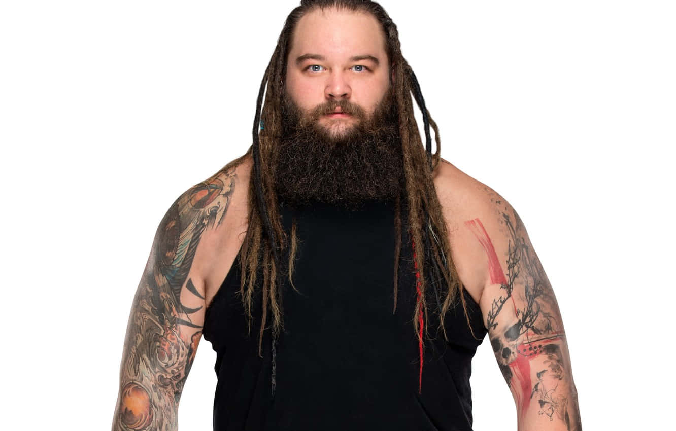 Professional Wrestler Bray Wyatt In A Powerhouse Pose Background