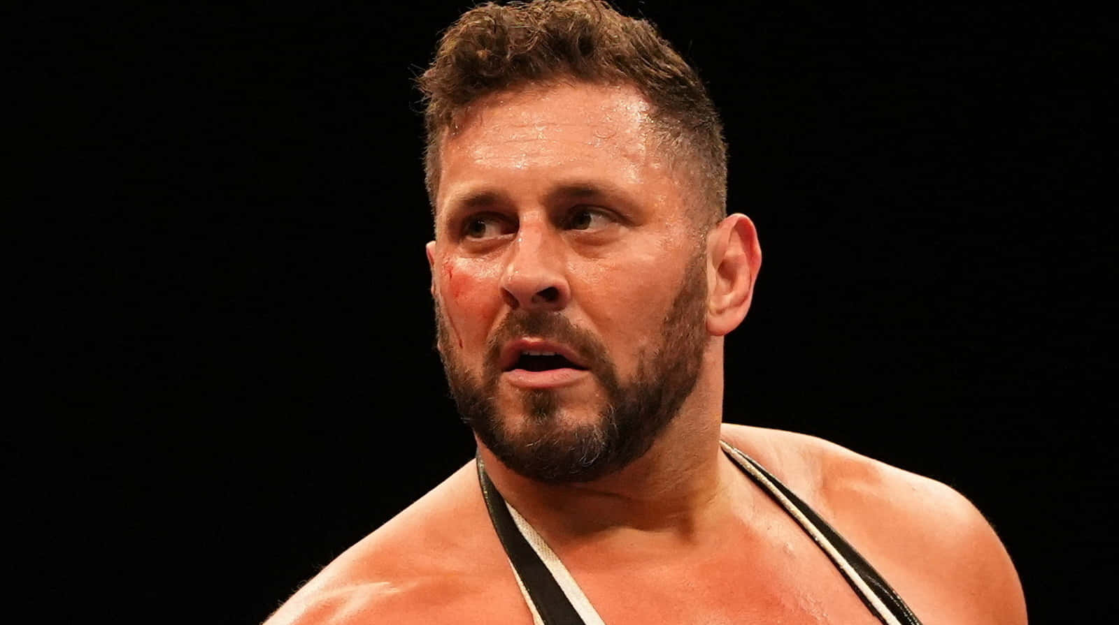 Professional Wrestler In Ring Action Background
