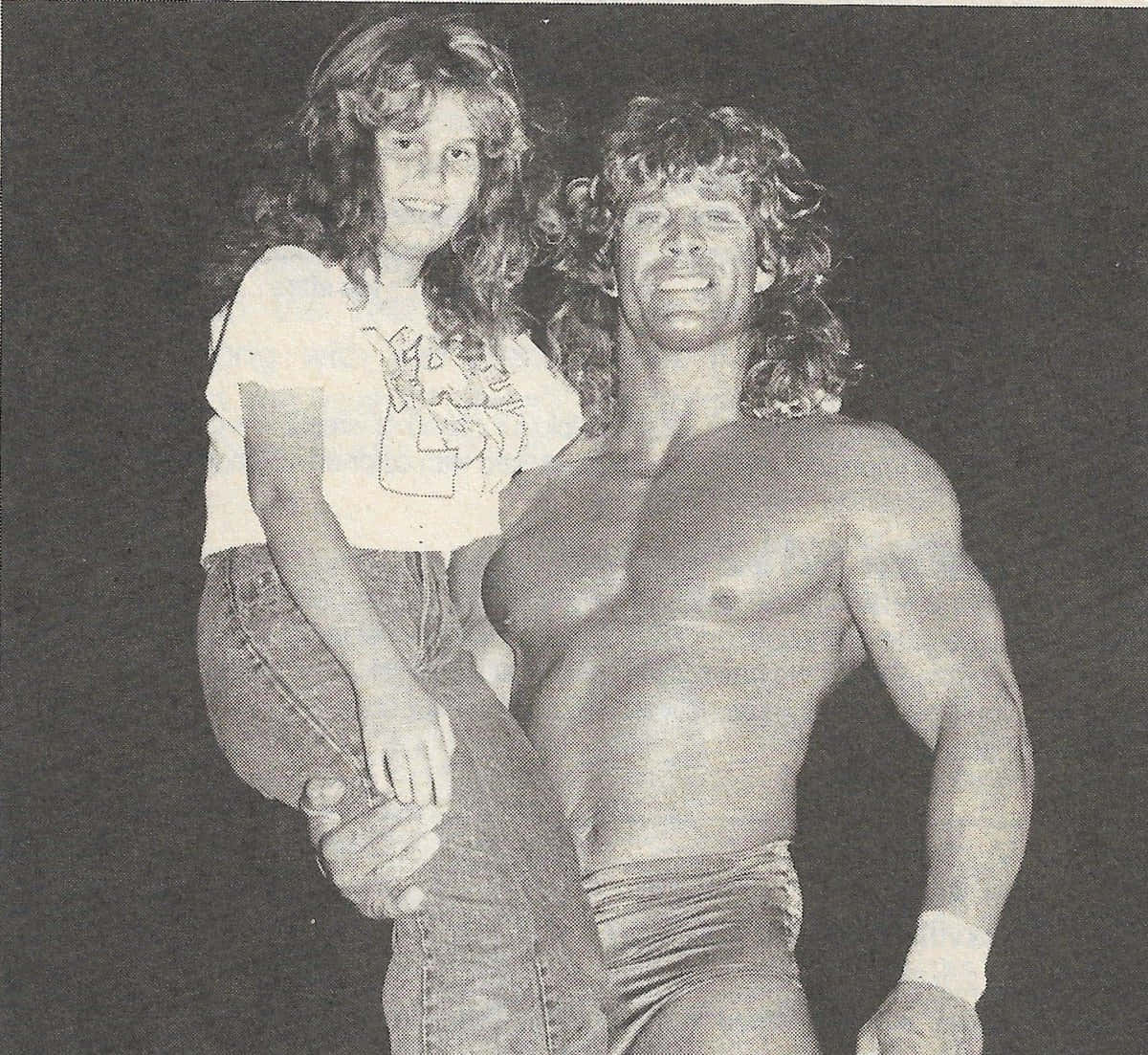 Professional Wrestler Kerry Von Erich With His Wife Catherine M. Murray.