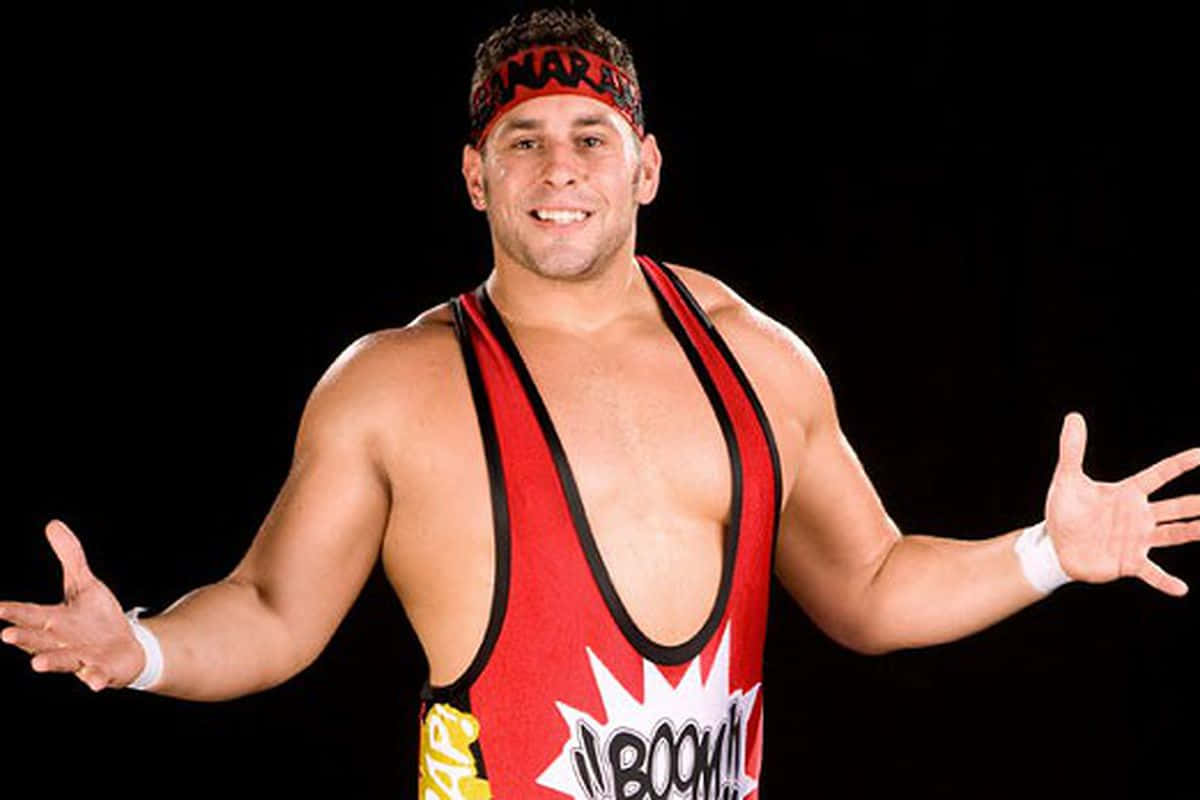 Professional Wrestlerin Action Pose Background