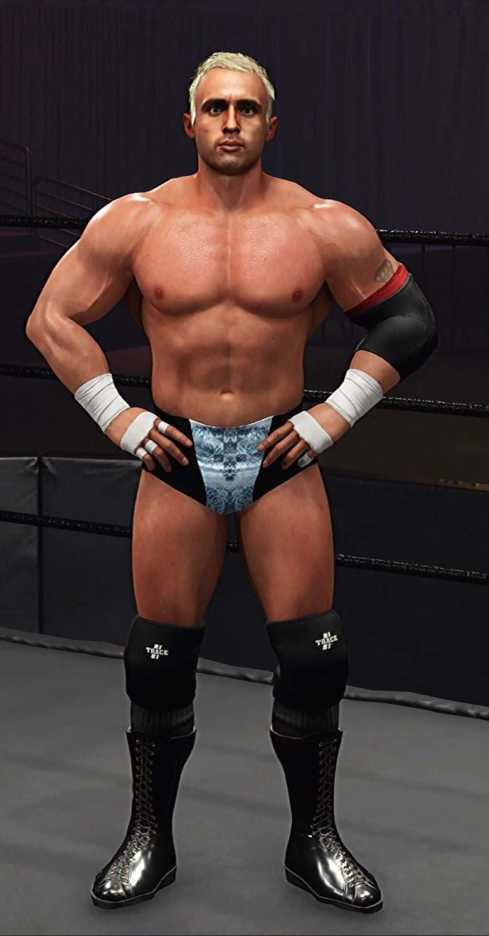 Professional Wrestlerin Ring Attire Background