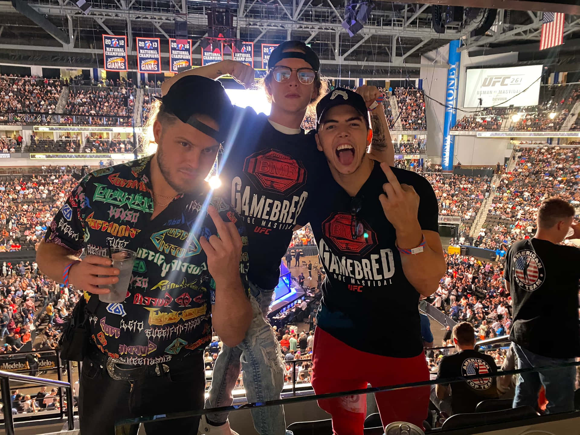 Professional Wrestlers Sammy Guevara And Marko Stunt Background